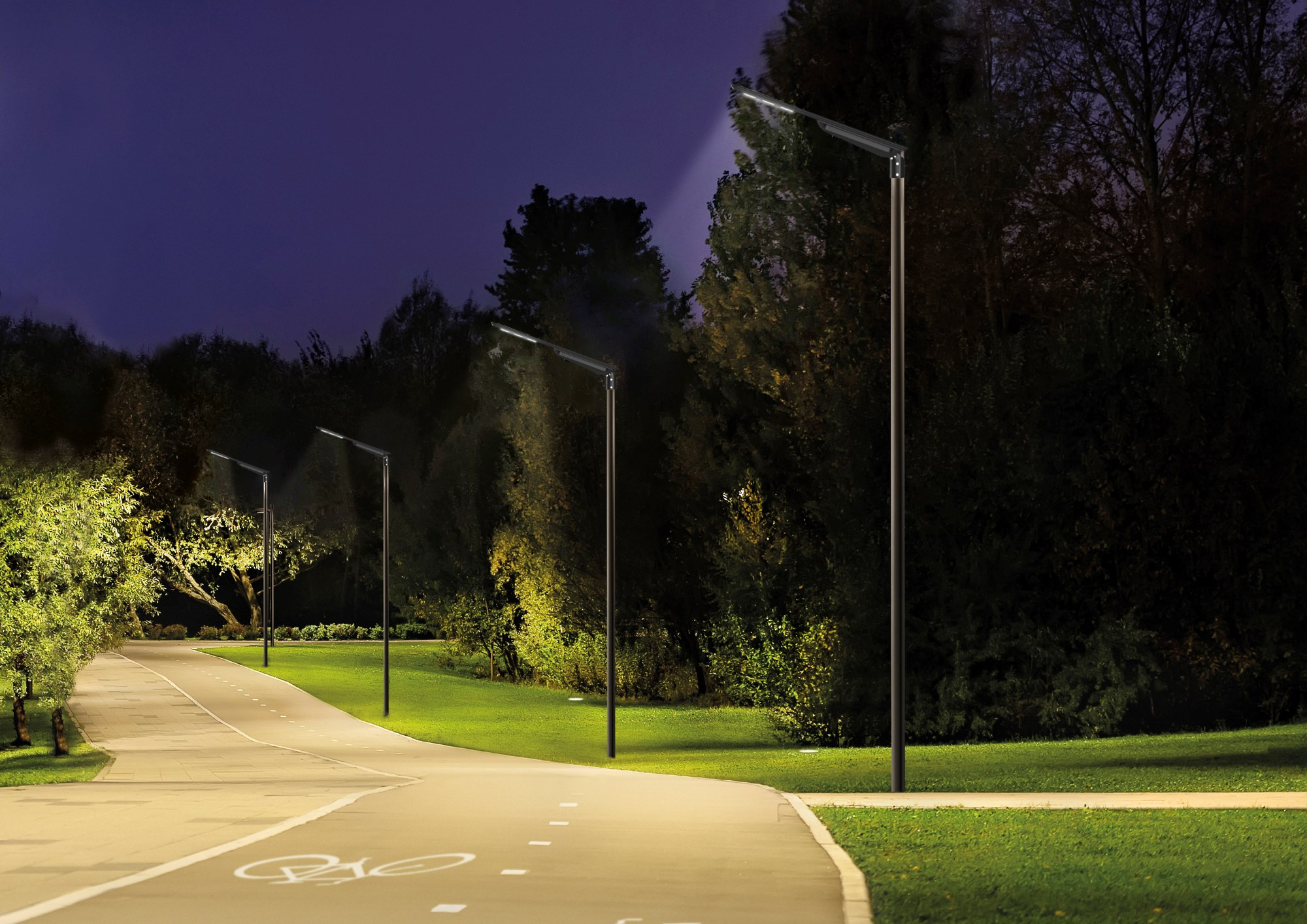 solares led luces de calle applicacion