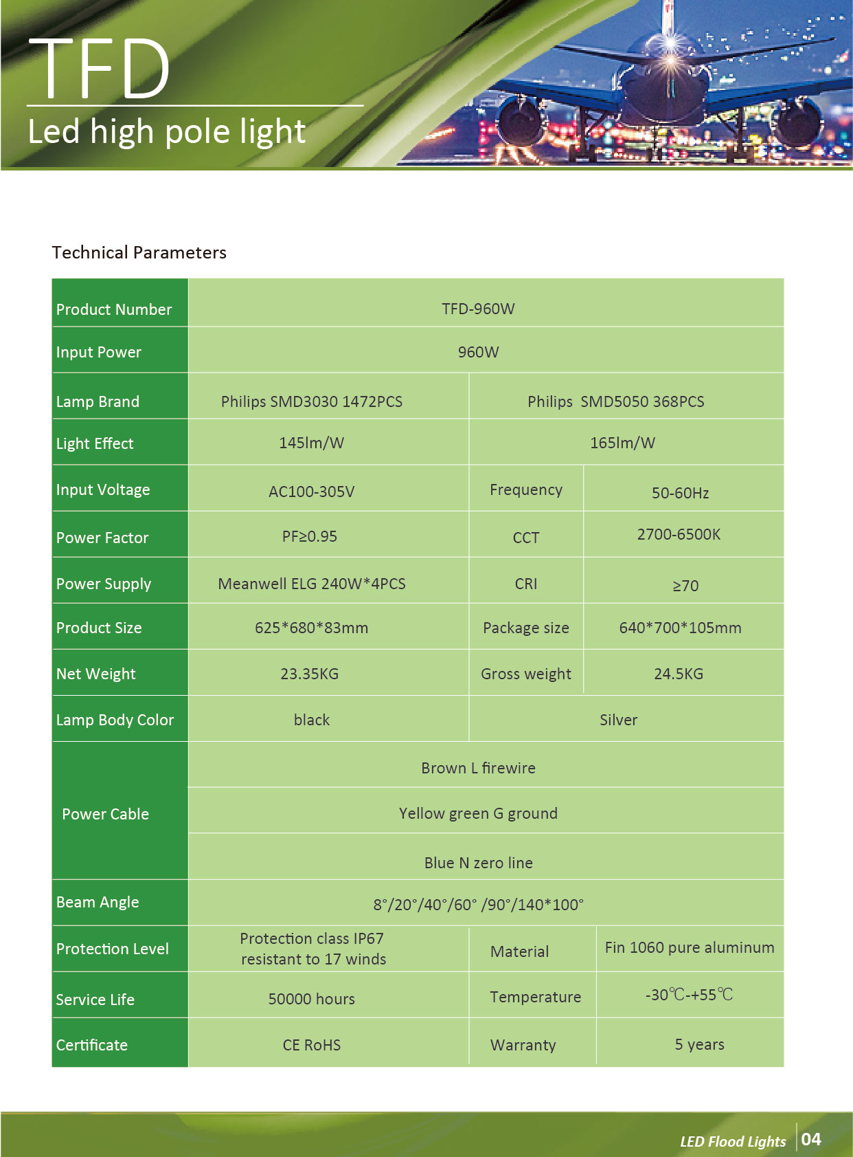 1000w led flood light