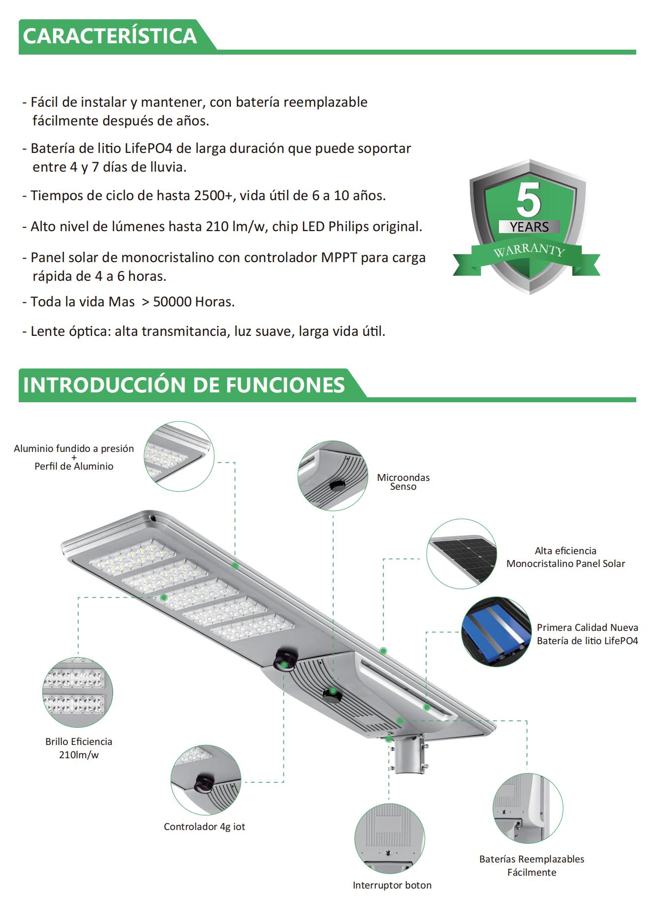 luces solares para la calle a la venta